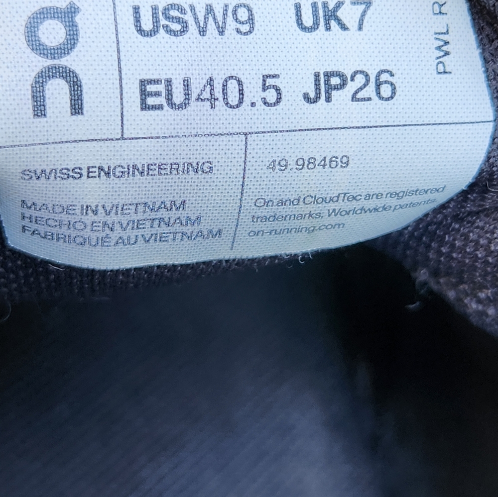 On Running White, Light Pink & Navy Athletic Shoes - Picture 12 of 12